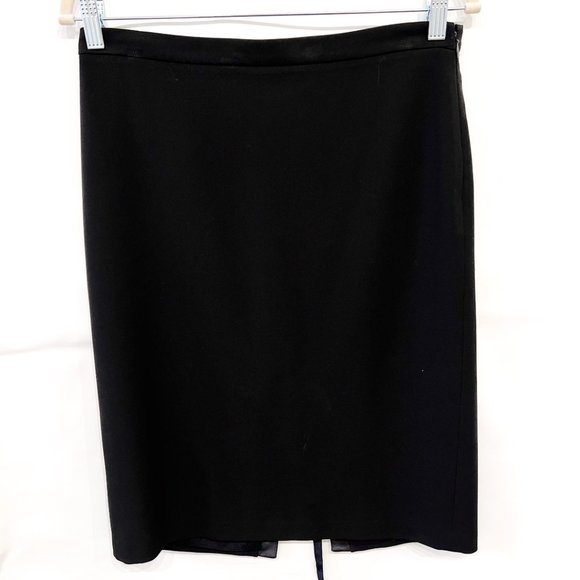 BCBG Max Azria Black Lace up Corset Pencil Skirt Size 4 - Picture 4 of 10